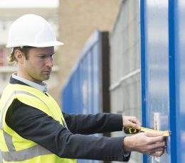 Male working measuring