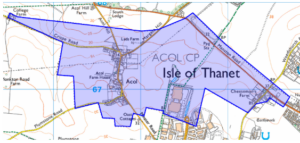 Acol neighbourhood plan - map of identifying area