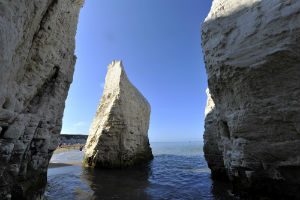 White chalk stacks