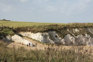 View at Botany Bay of white cliffs