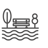 Lesiure and recreation icon illustration keyline