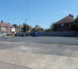 Princess Anne site car park before construction