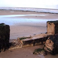 Storm Damage to Concrete Groyne - Minnis Bay