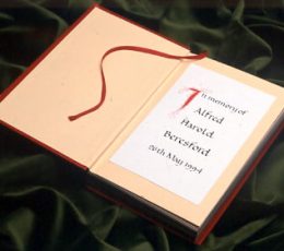 Example of Hymn / Order of Service book Dedication