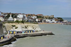 Looking towards Bleak House and surrounding buildings across the bay.