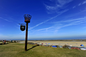 Blue Skies and sandy beach at Minnis Bay