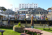 View of the grassed area