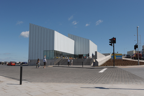 View of the steps up to the Turner Contemporary