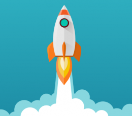 illustration of a rocket launch