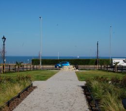 image of the view through the new gardens