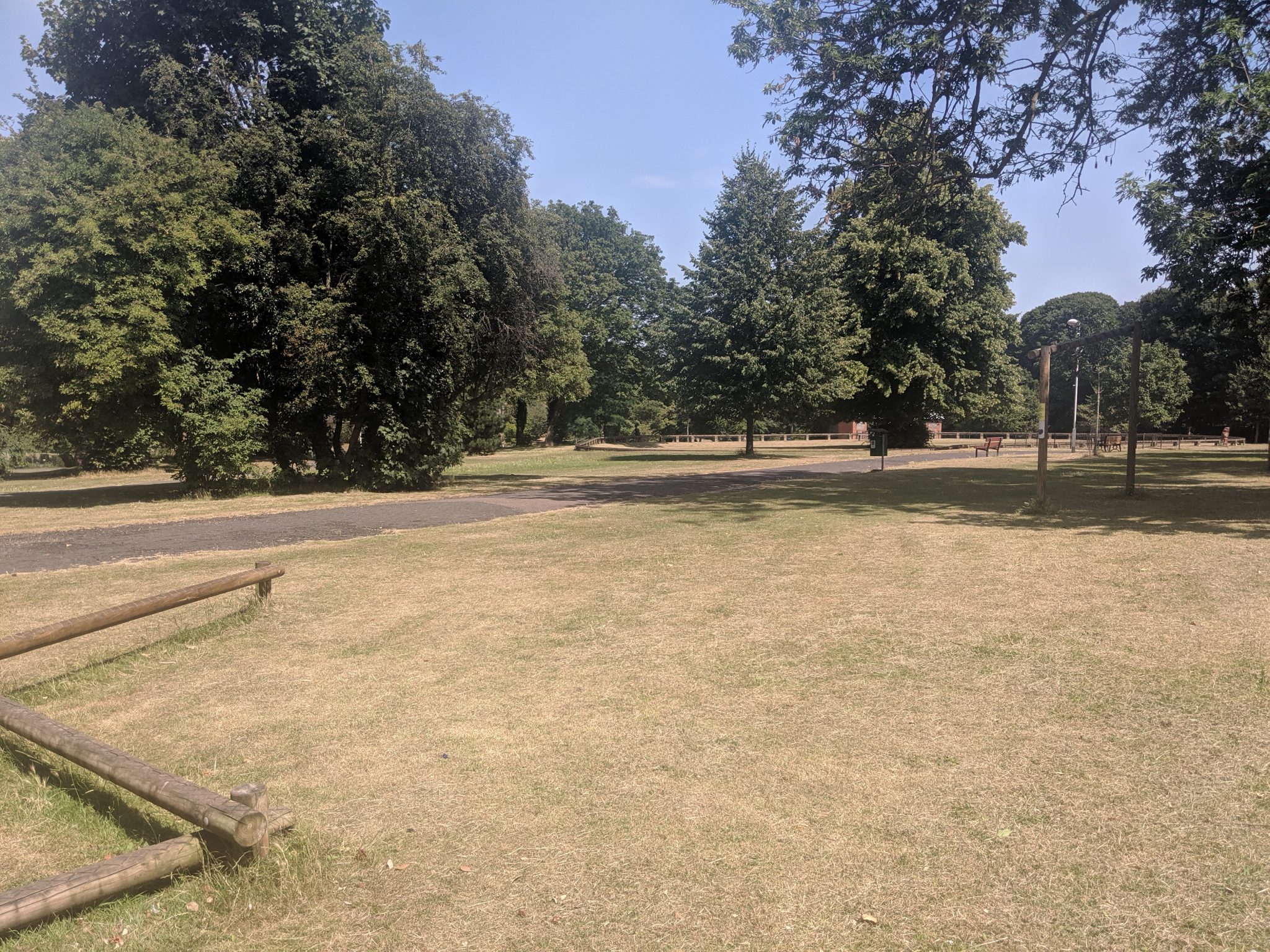 View of the green areas at Ellington Park