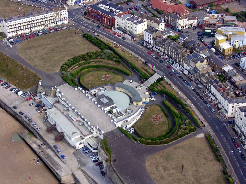 Aerial view of the winter gardens