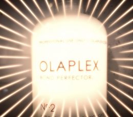 A bottle of Olaplex