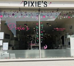 Shop front of Pixies