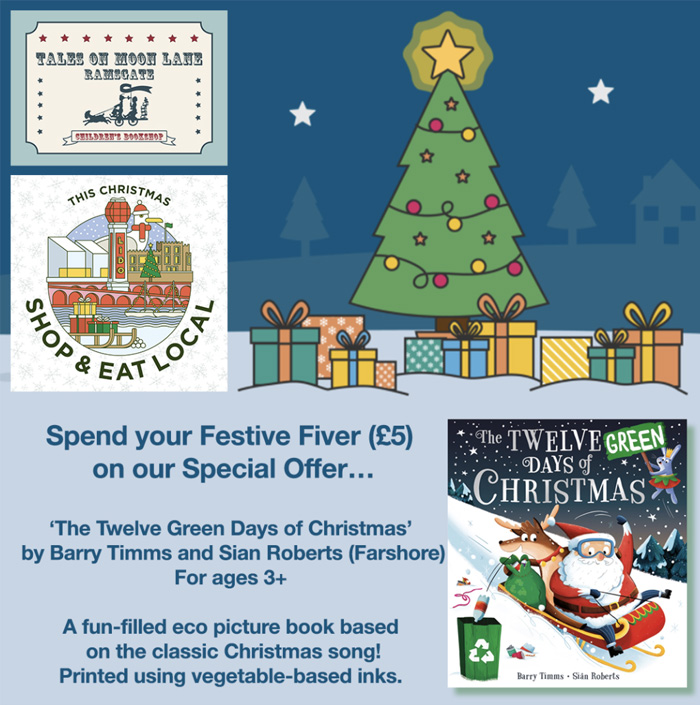 A poster advertising the special offer for The Twelve Green Days of Christmas book