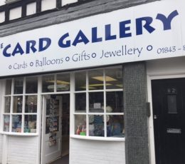 The shop front of The Card Gallery