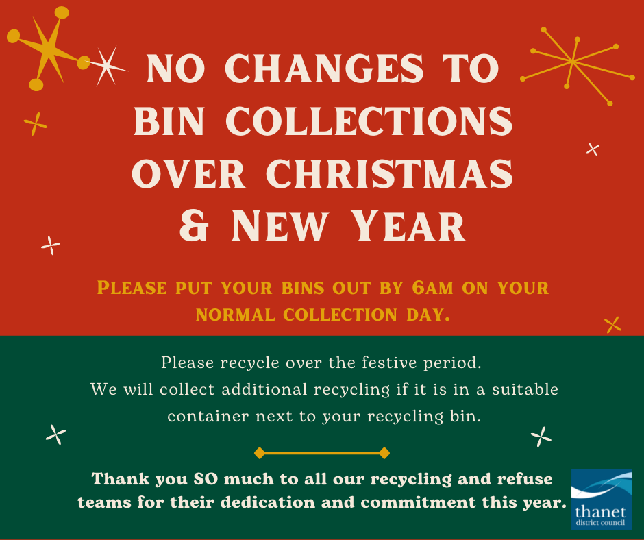 No changes to Christmas and New Year waste & recycling collections