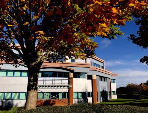 An exterior image of the Kent Innovation Centre