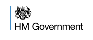 Royal crest with words HM Government