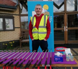 Leader of the Litter Pick with the equipment