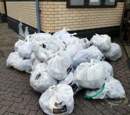 41 bags of rubbish collected during the litter pick