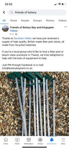Facebook post from Friends of Botany Bay and Kingsgate