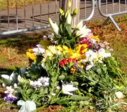 Floral Tributes in Hawley Square