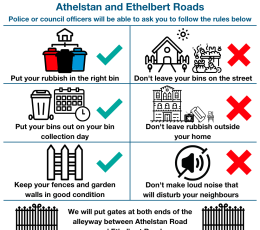 Infographic for Athelstan and Ethelbert Road PSPO