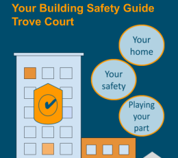 High Rise Building image with top 3 categories: Your home, Your Safety, Playing your part