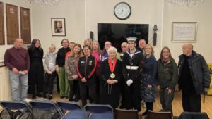 Members of the Ramsgate Litter Pickers gathered to receive their Ramsgate Society Champions Awards.
