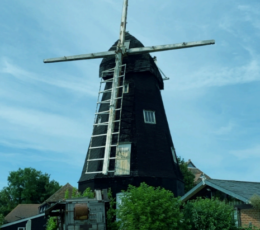 Exterior of Sarre Windmill.