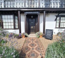 Front of Dickens House Museum in Broadstairs