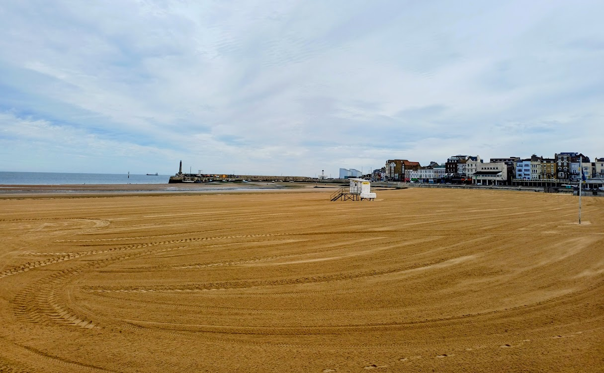 Margate Main sands after sand levelling