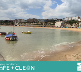Image of Viking Bay with safe and clean banner