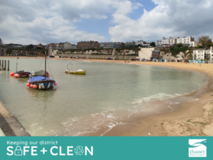 Image of Viking Bay with safe and clean banner